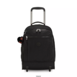Women Rolling Backpacks Kipling True Black Gaze Large Rolling Backpack FHZD495