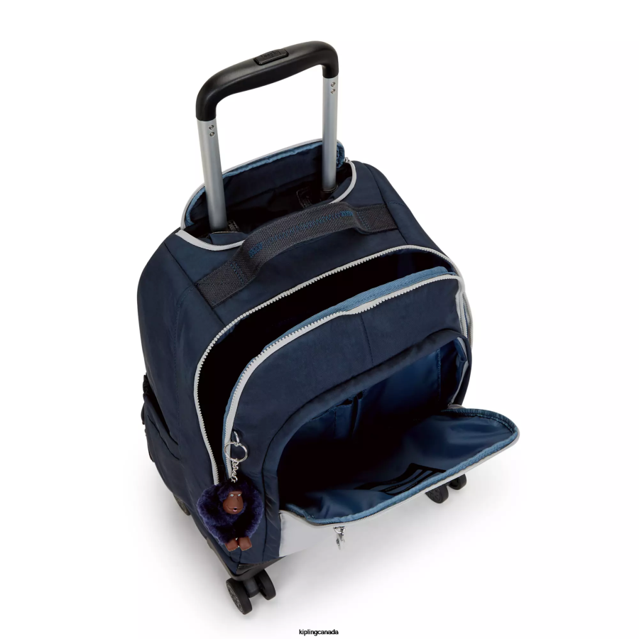 Women Rolling Backpacks Kipling True Blue Grey New Zea 15" Laptop Rolling Backpack FHZD479 - Image 3