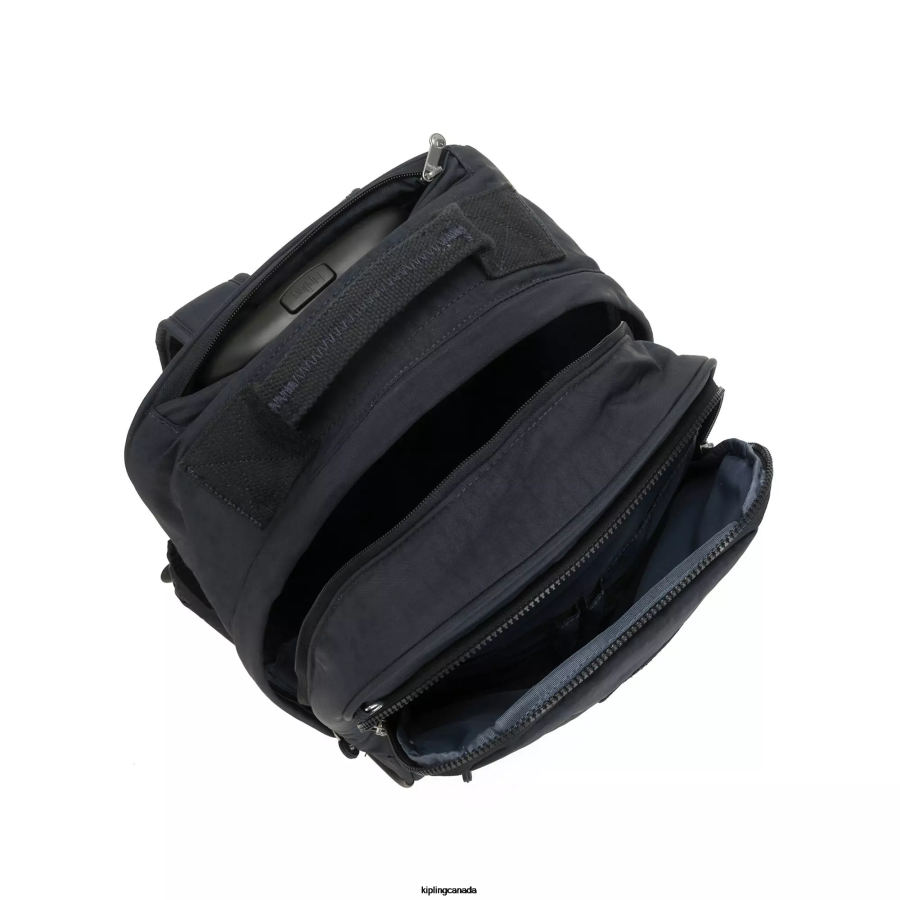 Women Rolling Backpacks Kipling True Blue Tonal Gaze Large Rolling Backpack FHZD493 - Image 3