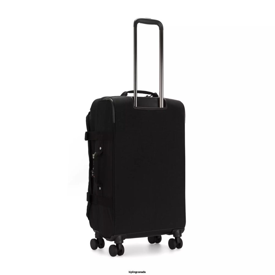 Women Rolling Luggage Kipling Black Noir Spontaneous Medium Rolling Luggage FHZD516 - Image 4