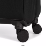 Women Rolling Luggage Kipling Black Noir Spontaneous Medium Rolling Luggage FHZD516 - Image 5