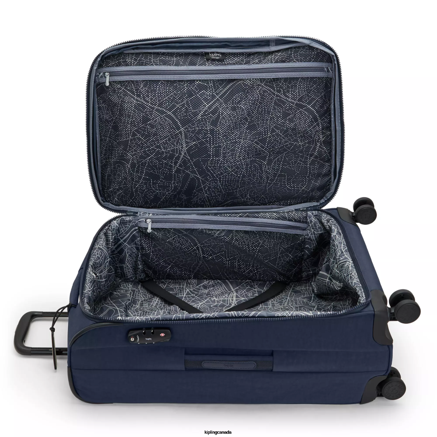 Women Rolling Luggage Kipling Blue Bleu Youri Spin Medium 4 Wheeled Rolling Luggage FHZD522 - Image 3