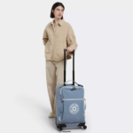 Women Rolling Luggage Kipling Brush Blue C Darcey Small Carry-On Rolling Luggage FHZD510 - Image 4