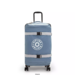 Women Rolling Luggage Kipling Brush Blue C Spontaneous Medium Rolling Luggage FHZD517