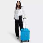 Women Rolling Luggage Kipling Eager Blue Spontaneous Small Rolling Luggage FHZD505 - Image 4