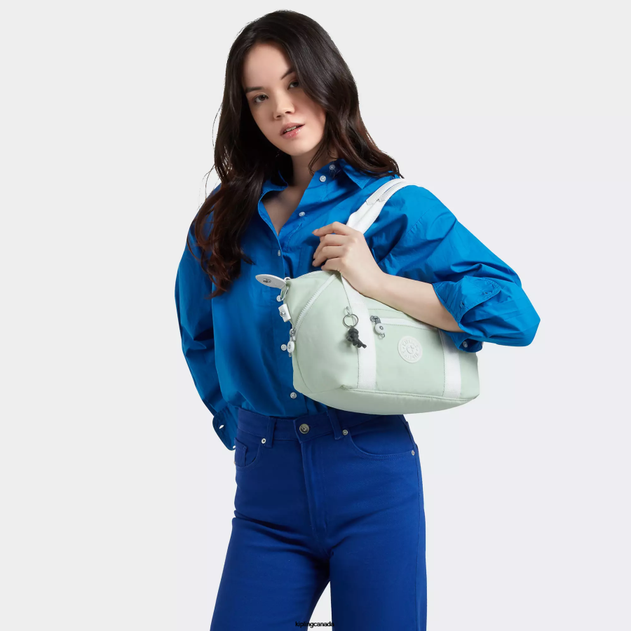 Women Shoulder Bags Kipling Airy Green Art Mini Shoulder Bag FHZD39 - Image 4