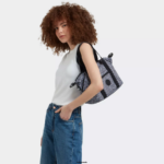 Women Shoulder Bags Kipling Blackish Tile Art Mini Printed Shoulder Bag FHZD42 - Image 4