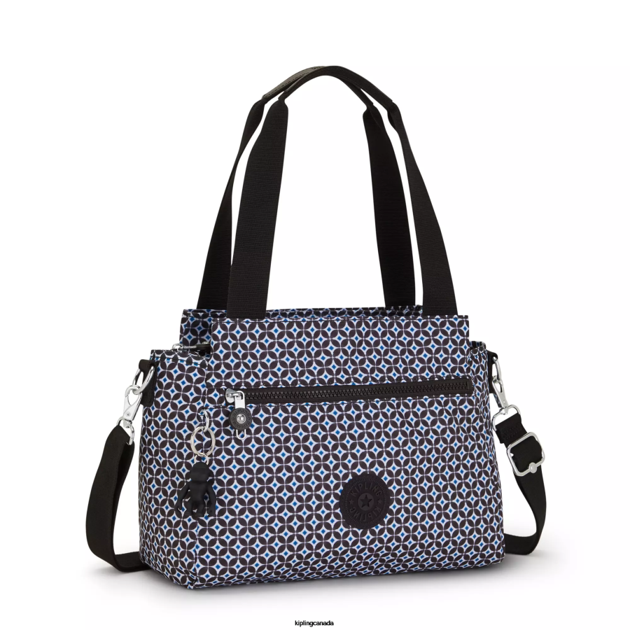 Women Shoulder Bags Kipling Blackish Tile Elysia Printed Shoulder Bag FHZD239 - Image 2