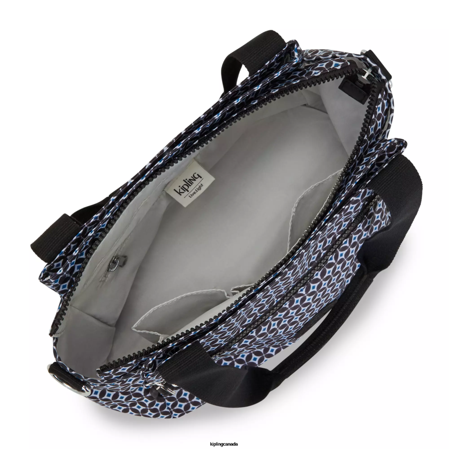 Women Shoulder Bags Kipling Blackish Tile Elysia Printed Shoulder Bag FHZD239 - Image 3