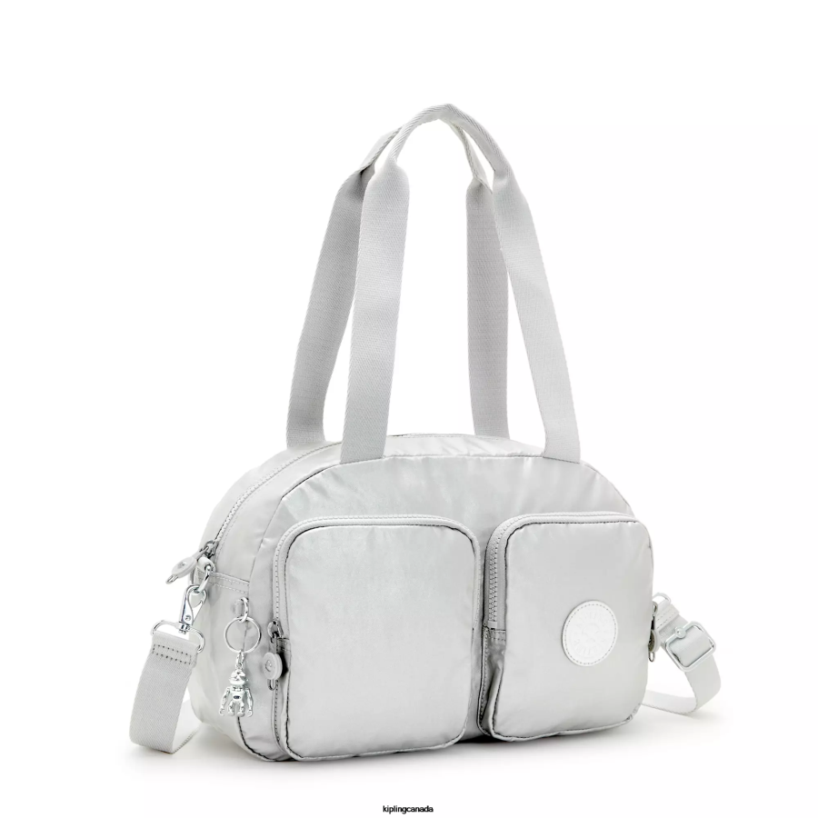 Women Shoulder Bags Kipling Bright Metallic Cool Defea Metallic Shoulder Bag FHZD206 - Image 2