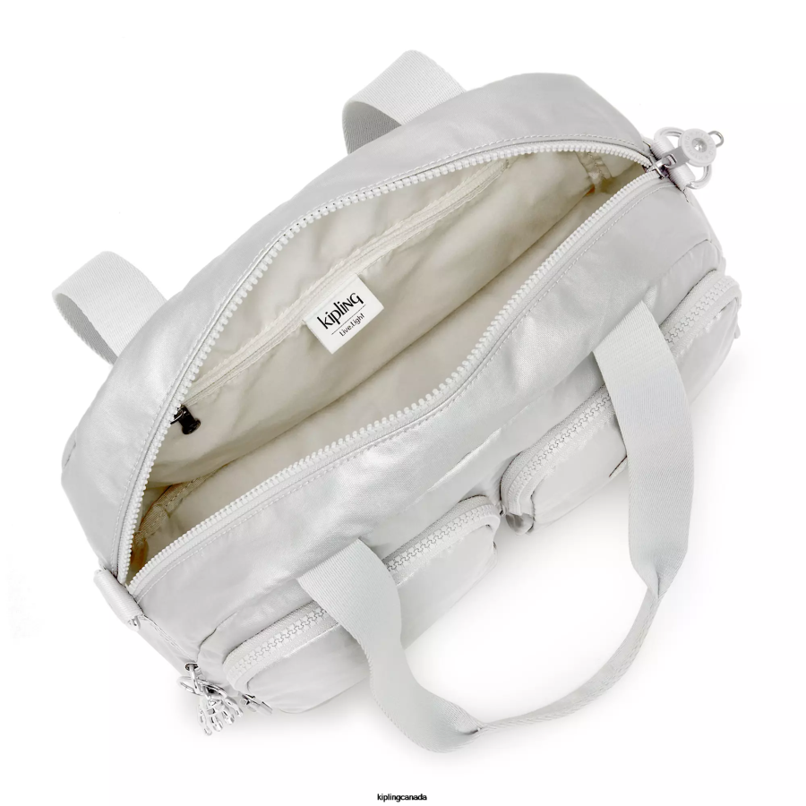 Women Shoulder Bags Kipling Bright Metallic Cool Defea Metallic Shoulder Bag FHZD206 - Image 3