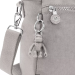 Women Shoulder Bags Kipling Grey Gris Elysia Shoulder Bag FHZD153 - Image 5