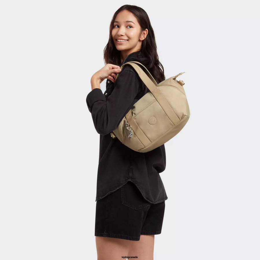 Women Shoulder Bags Kipling Natural Beige Art Mini Shoulder Bag FHZD67 - Image 4