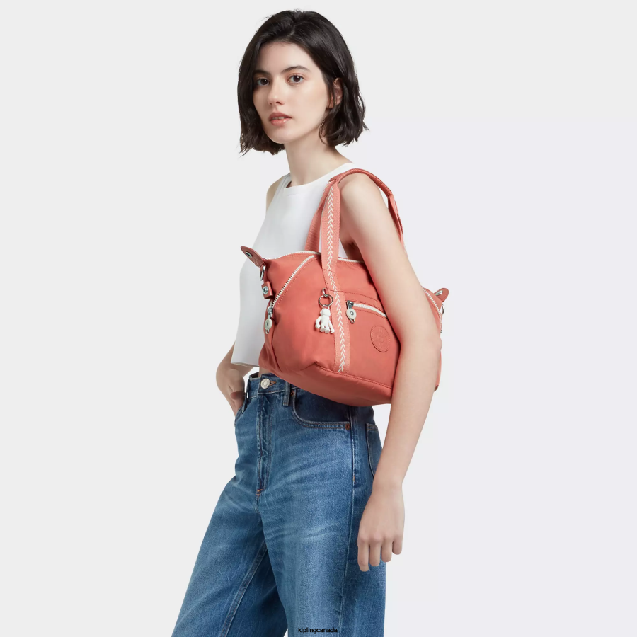Women Shoulder Bags Kipling Vintage Pink Art Mini Shoulder Bag FHZD41 - Image 4