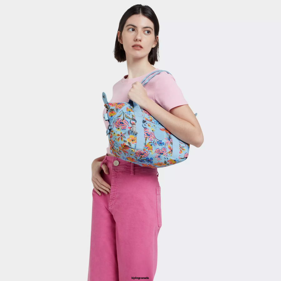 Women Shoulder Bags Kipling Wild Flowers Art Mini Printed Shoulder Bag FHZD4 - Image 4