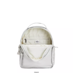 Women Small Backpacks Kipling Bright Metallic Kae Metallic Backpack FHZD385 - Image 3