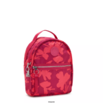 Women Small Backpacks Kipling Coral Flowers Kae Printed Backpack FHZD376 - Image 2