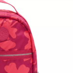 Women Small Backpacks Kipling Coral Flowers Kae Printed Backpack FHZD376 - Image 5