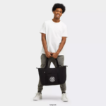 Women Tote Bags Kipling Black Lite Art Medium Lite Tote Bag FHZD268 - Image 4