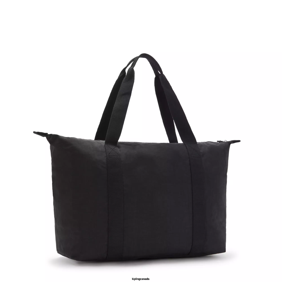 Women Tote Bags Kipling Black Lite Art Medium Lite Tote Bag FHZD268 - Image 5