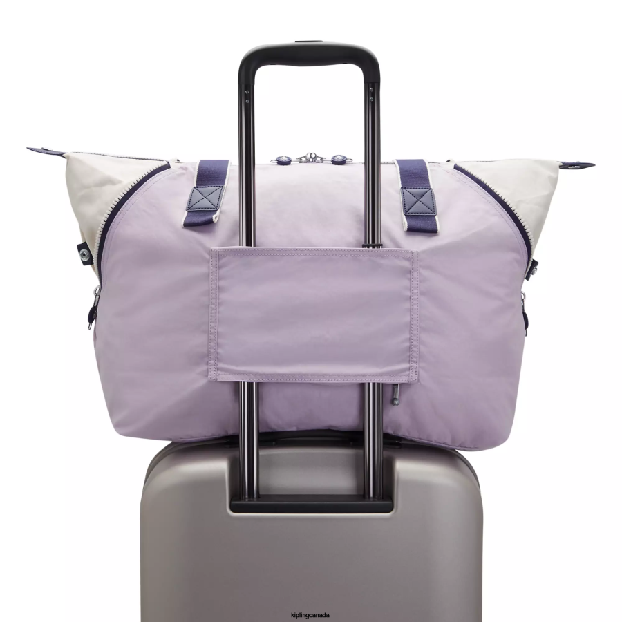 Women Tote Bags Kipling Gentle Lilac Block Wellness Art M Tote Bag FHZD263 - Image 5