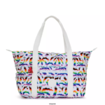 Women Tote Bags Kipling Rainbow Palm Art Medium Printed Tote Bag FHZD261