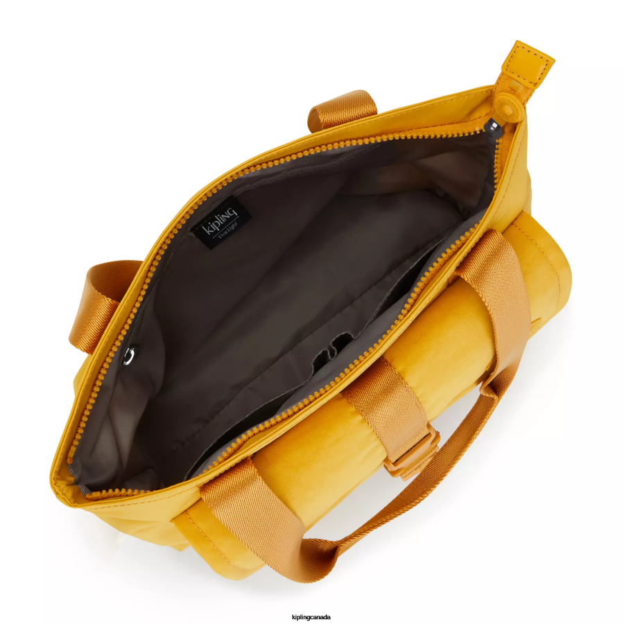 Women Tote Bags Kipling RapidÂ YellowÂ M Enzo Tote Bag FHZD264 - Image 3