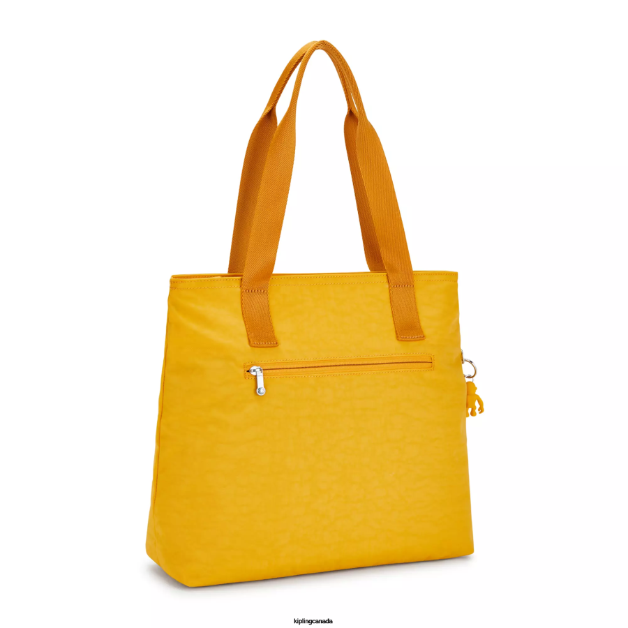 Women Tote Bags Kipling RapidÂ YellowÂ M Enzo Tote Bag FHZD264 - Image 4