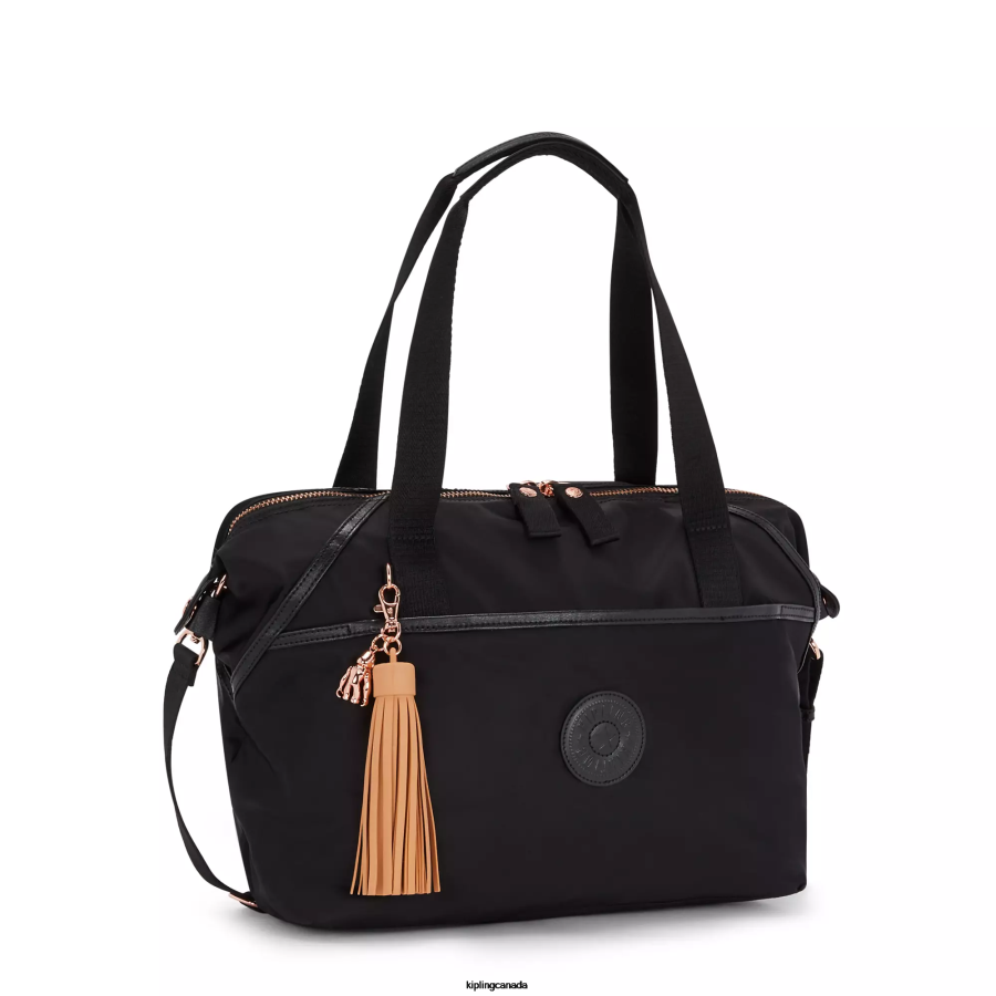 Women Tote Bags Kipling Rose Black Art Organized 17" Laptop Tote Bag FHZD278 - Image 2