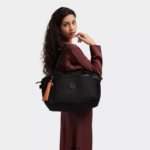 Women Tote Bags Kipling Rose Black Art Organized 17" Laptop Tote Bag FHZD278 - Image 4