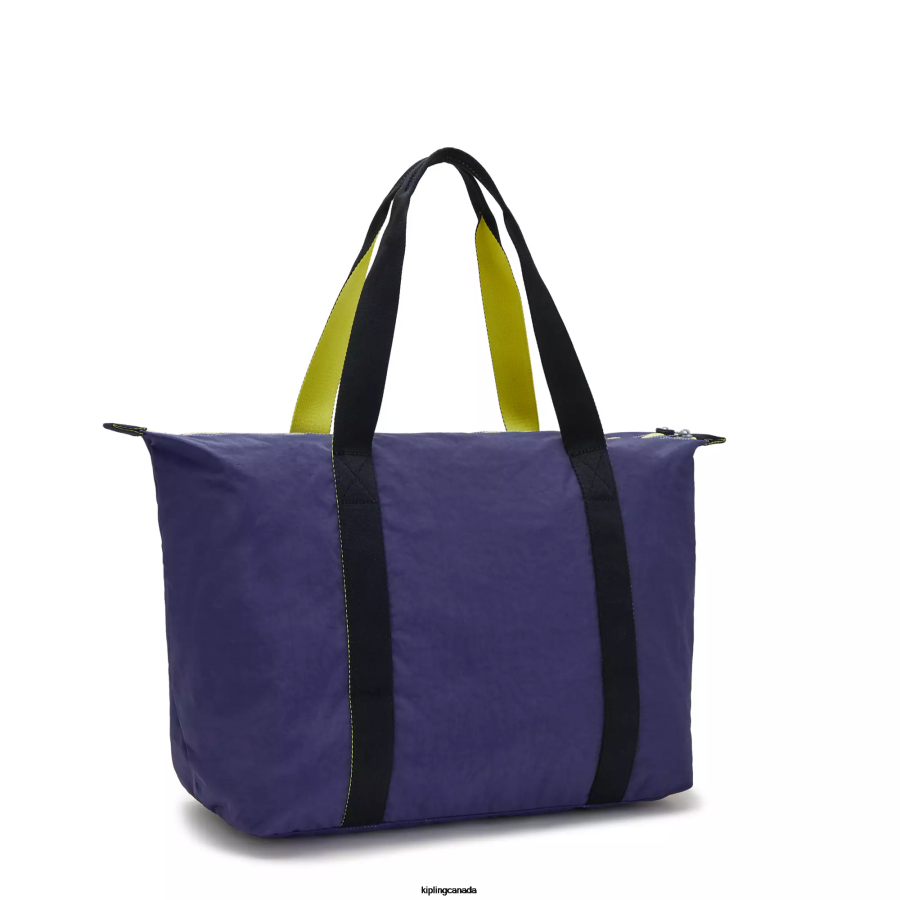 Women Tote Bags Kipling Ultimate Navy Art Medium Lite Tote Bag FHZD267 - Image 5