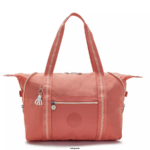 Women Tote Bags Kipling Vintage Pink Art Medium Tote Bag FHZD257