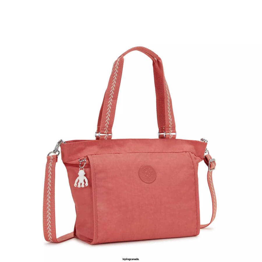 Women Tote Bags Kipling Vintage Pink New Shopper Small Tote Bag FHZD276 - Image 2