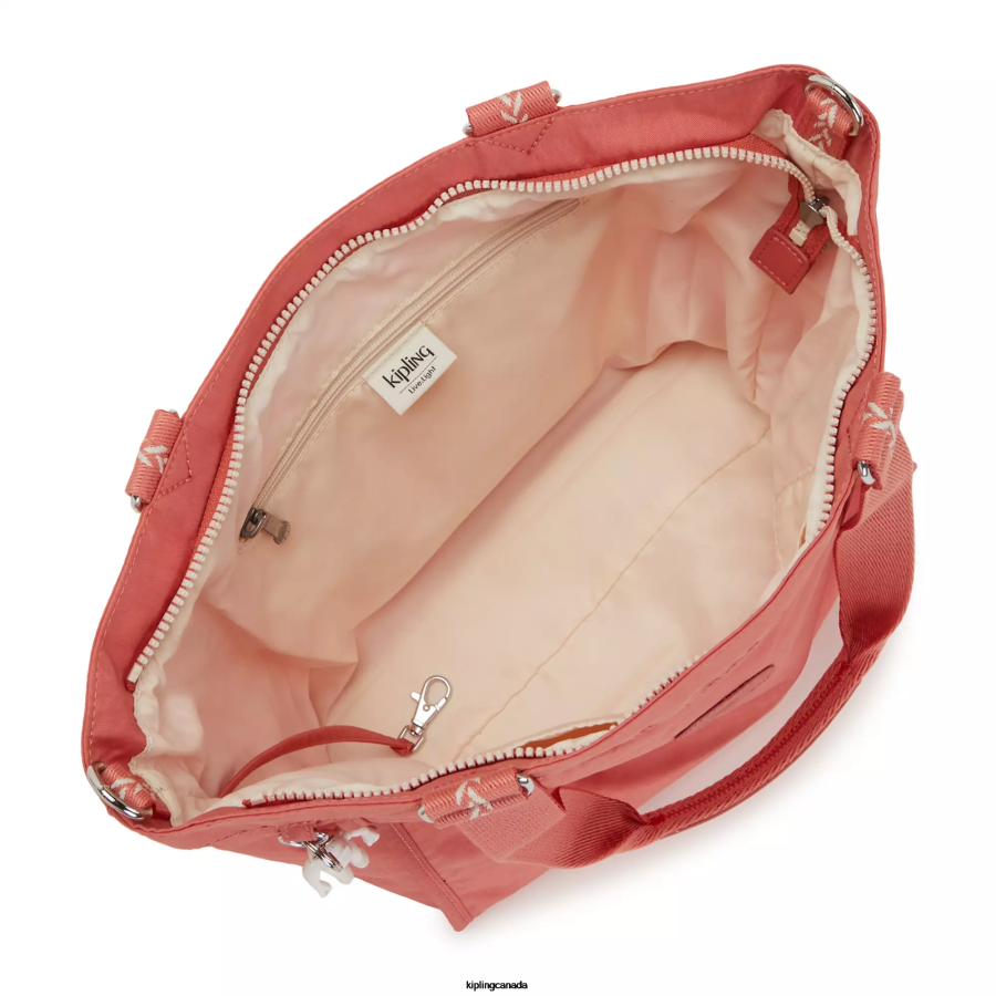 Women Tote Bags Kipling Vintage Pink New Shopper Small Tote Bag FHZD276 - Image 3