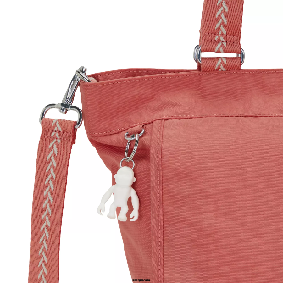 Women Tote Bags Kipling Vintage Pink New Shopper Small Tote Bag FHZD276 - Image 5