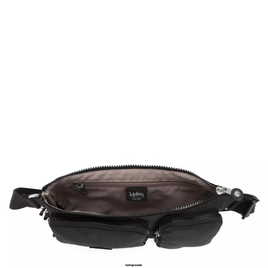 Women Waist Pack Kipling Black Noir Presto Up Waist Pack FHZD326 - Image 3