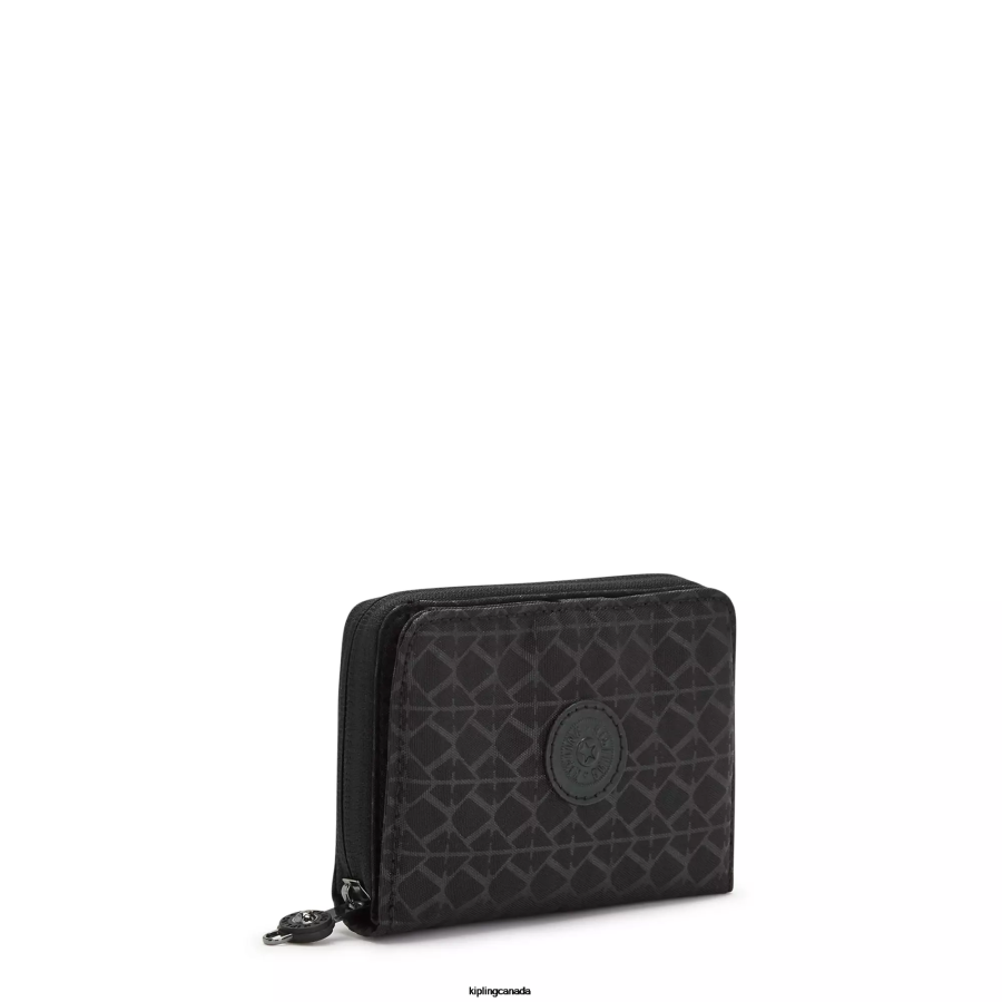 Women Wallets & Wristlets Kipling Black Money Love Printed Small Wallet FHZD555 - Image 2