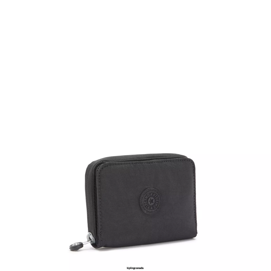 Women Wallets & Wristlets Kipling Black Noir Money Love Small Wallet FHZD299 - Image 2