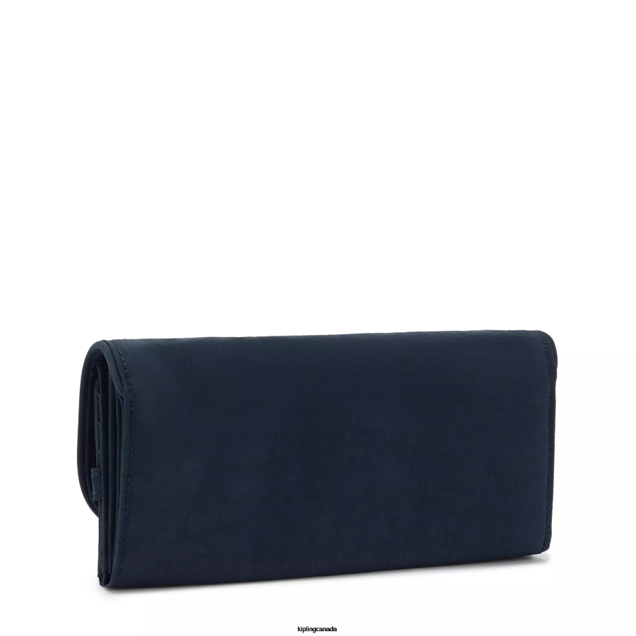 Women Wallets & Wristlets Kipling Blue Bleu Money Land Snap Wallet FHZD288 - Image 4