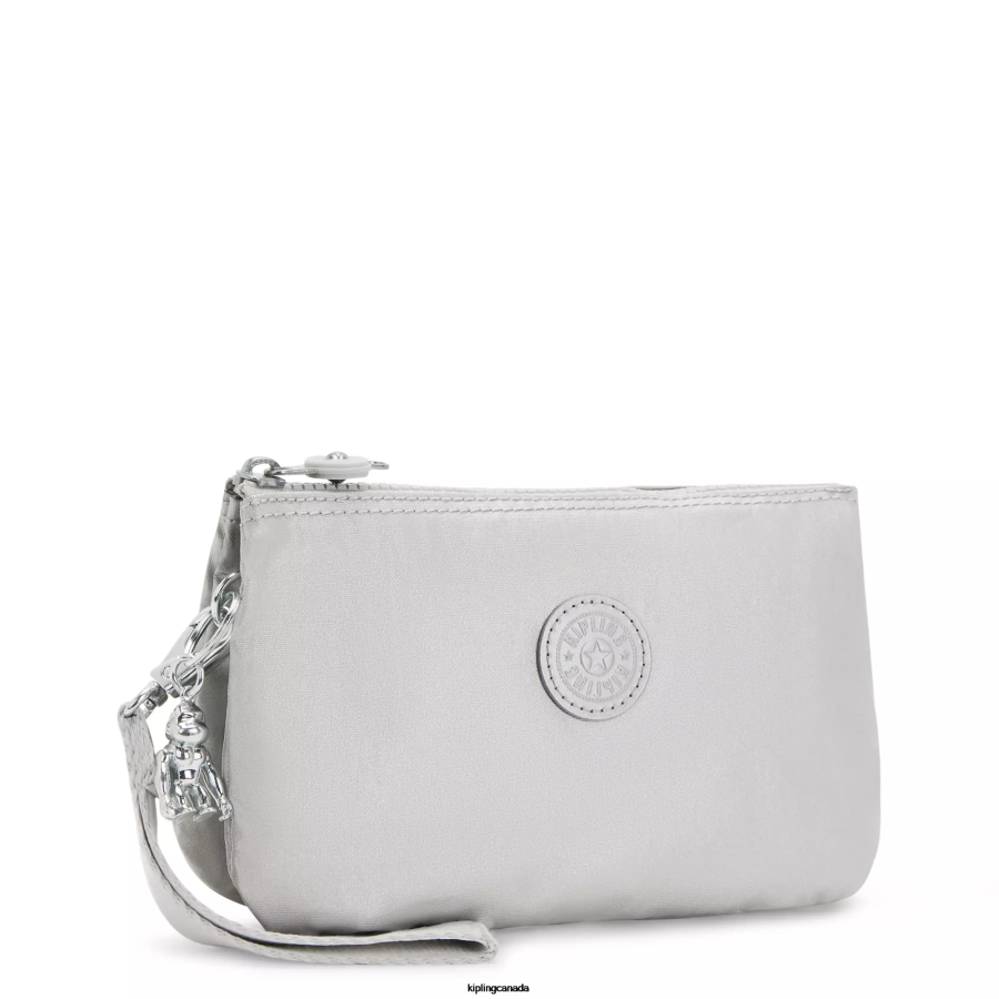 Women Wallets & Wristlets Kipling Bright Metallic Creativity Extra Large Metallic Wristlet FHZD662 - Image 2