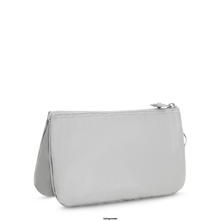 Women Wallets & Wristlets Kipling Bright Metallic Creativity Extra Large Metallic Wristlet FHZD662 - Image 5