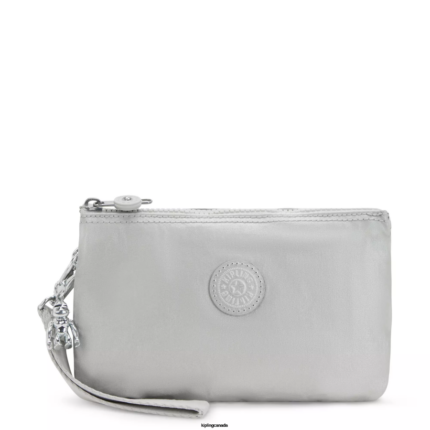 Women Wallets & Wristlets Kipling Bright Metallic Creativity Extra Large Metallic Wristlet FHZD662