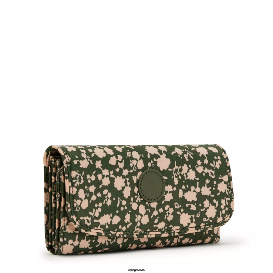 Women Wallets & Wristlets Kipling Fresh Floral Money Land Printed Snap Wallet FHZD311 - Image 2