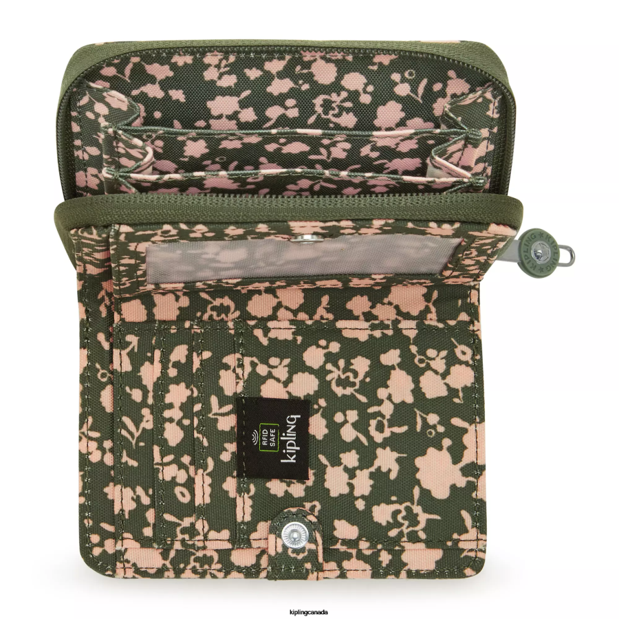 Women Wallets & Wristlets Kipling Fresh Floral Money Love Small Printed Wallet FHZD294 - Image 3