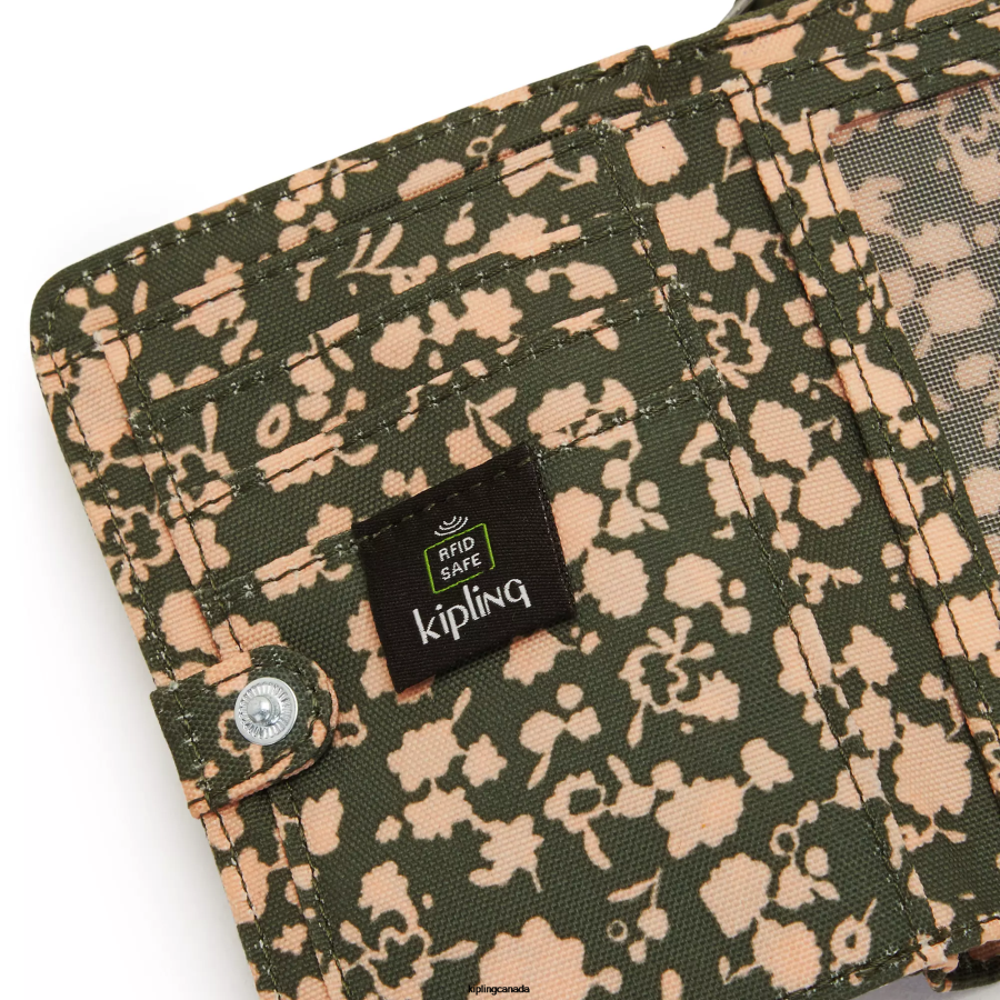 Women Wallets & Wristlets Kipling Fresh Floral Money Love Small Printed Wallet FHZD294 - Image 5