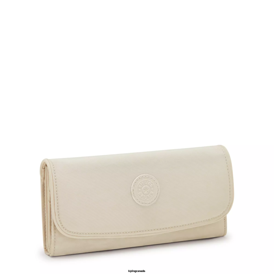Women Wallets & Wristlets Kipling Light Sand Money Land Snap Wallet FHZD291 - Image 2
