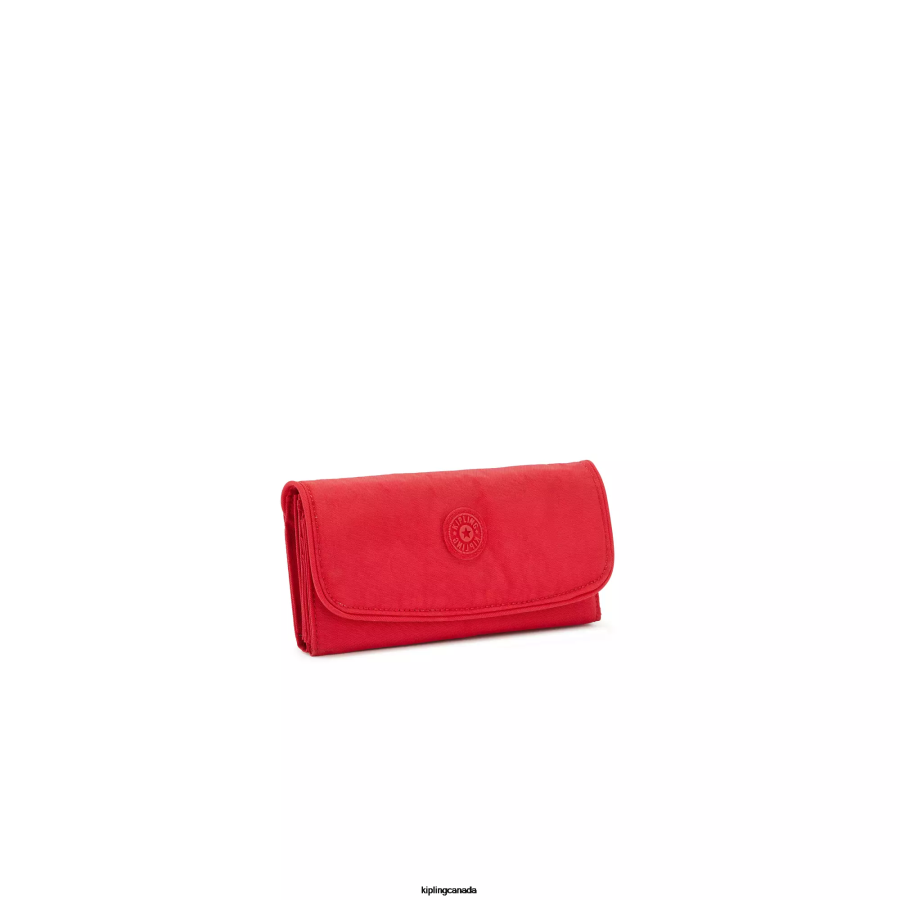Women Wallets & Wristlets Kipling Red Rouge Money Land Snap Wallet FHZD289 - Image 2