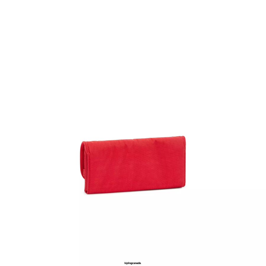 Women Wallets & Wristlets Kipling Red Rouge Money Land Snap Wallet FHZD289 - Image 4