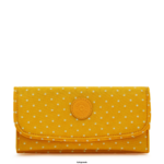 Women Wallets & Wristlets Kipling Soft Dot Yellow Money Land Printed Snap Wallet FHZD310